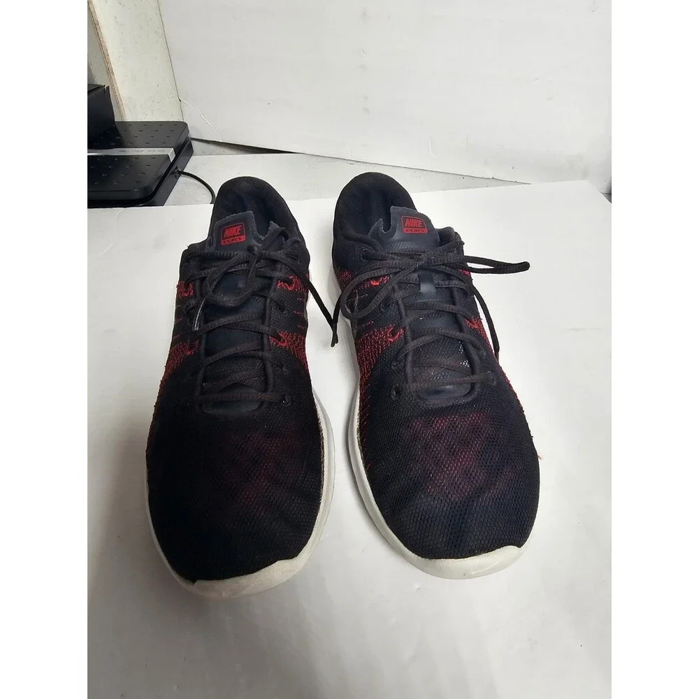 Nike Flex Fury Youth Size 7y  Shoes Sneakers School Boys Girls Black Red